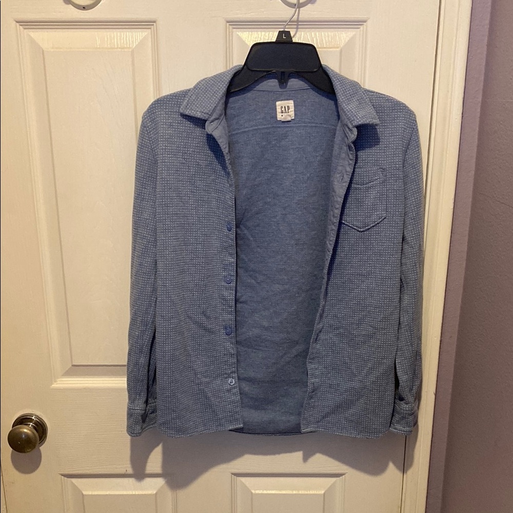GAP Blue Lightweight Shirt Jacket for Effortless Style